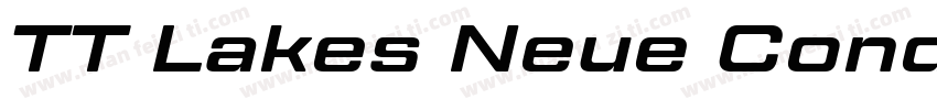 TT Lakes Neue Conden字体转换